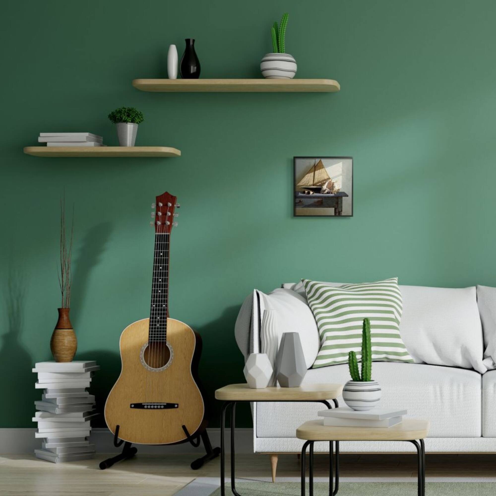 Stupell Industries Sailboat & Shell Wall Art in Black Frame